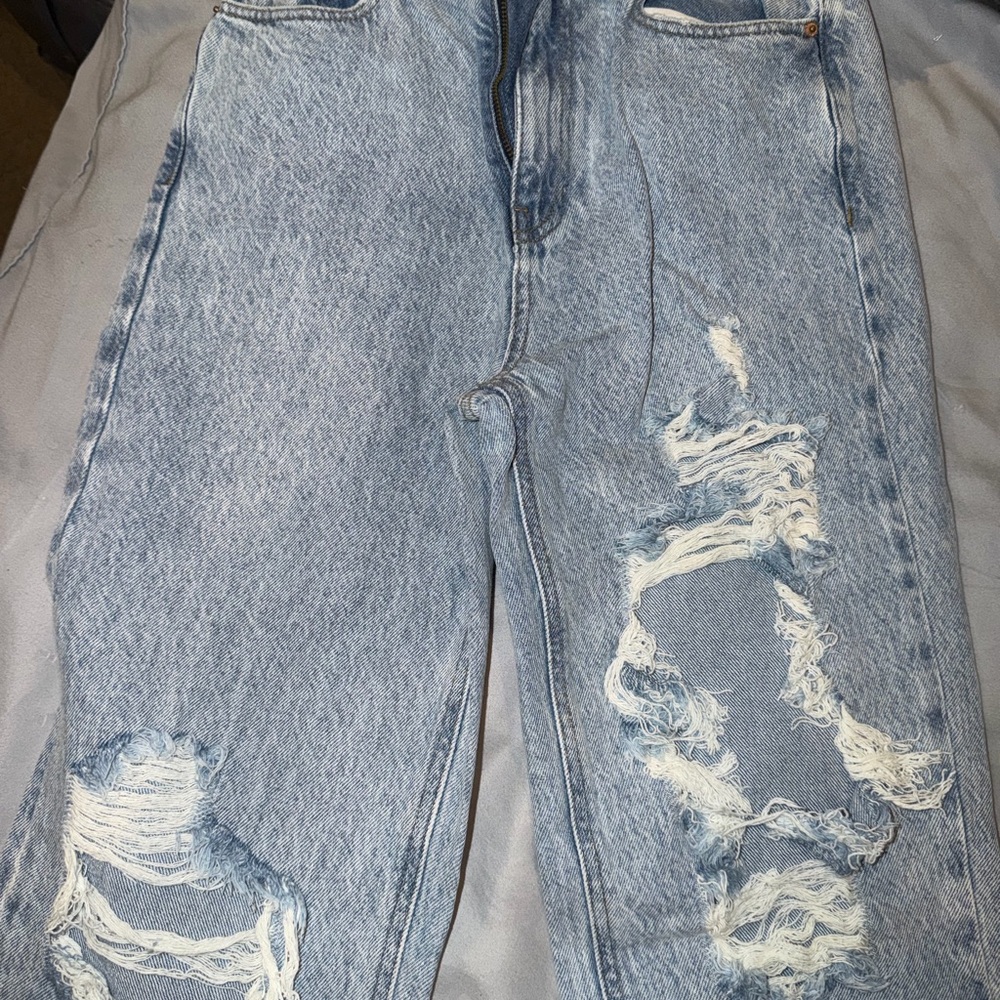 PacSun Light Blue Distressed Relaxed Jeans